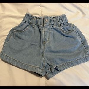 Zara paper bag waist kids shorts